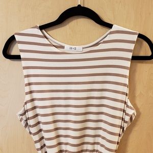 lux & co brooke 2fer knit maxi dress